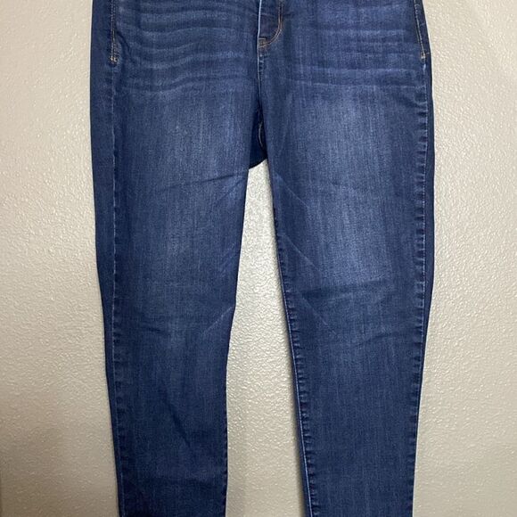 Wit & Wisdom 'Ab'Solution High Waist Skinny Ankle Jeans Dark Indigo Wash - Picture 7 of 14